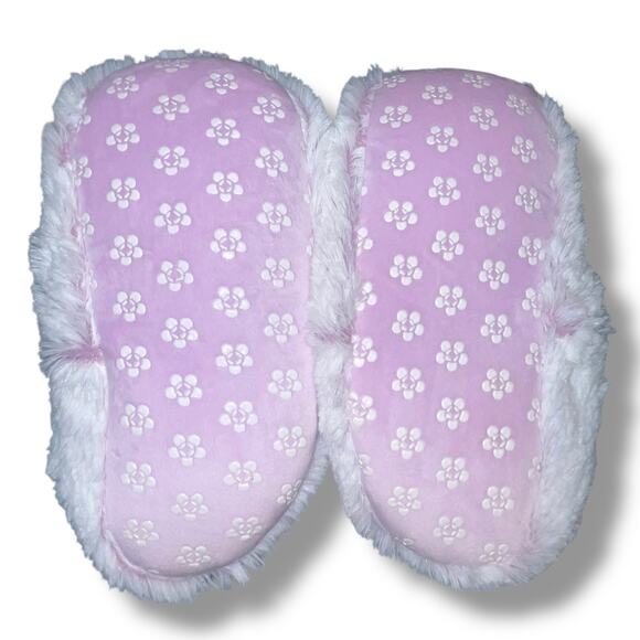 Warmies Microwavable Slippers Marshmallow Lavender Soothe Warmth 6-10 Footwear - Picture 8 of 9